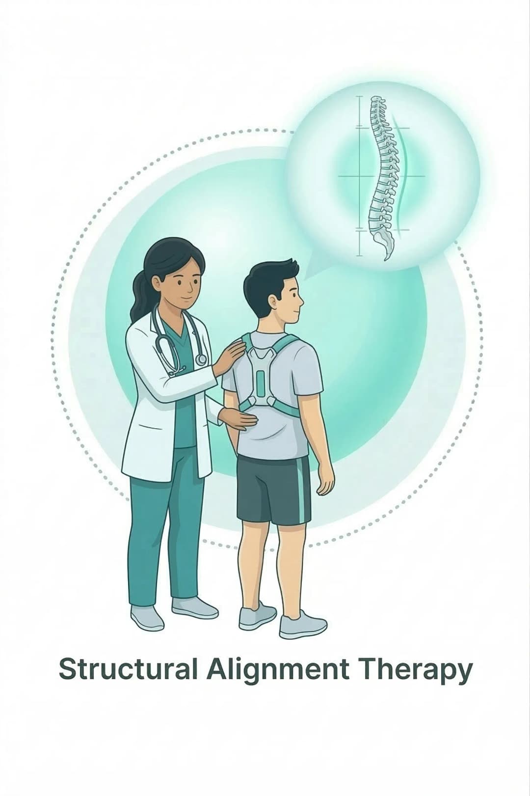 Physiotherapy Structural Alignment treatment illustration